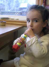 Lettie on Dad's birthday